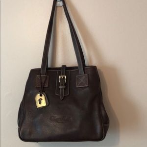 Dooney and Bourke dark brown leather bag, EUC